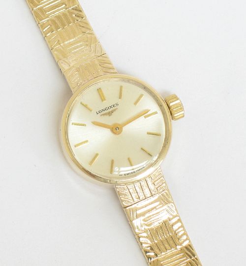 fig 1. EXCEPTIONAL MINT CONDITION SOLID 9CT GOLD LONGINES LADIES COCKTAIL WATCH