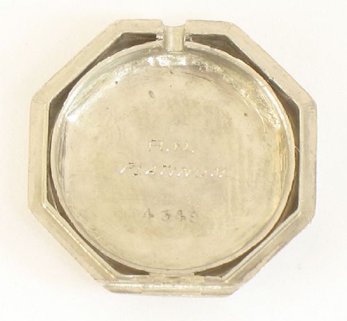 fig 9. STUNNING PLATINUM AND DIAMOND ART DECO LADIES COCKTAIL WATCH C1935