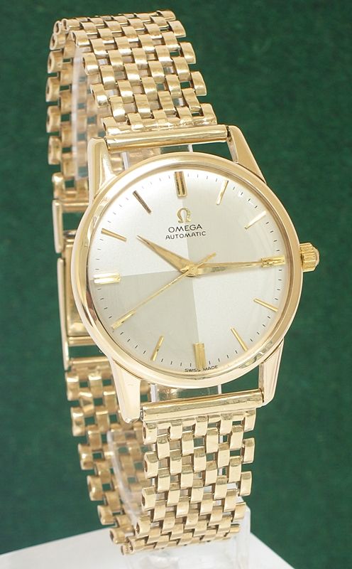 Superb Rare Solid 9ct Gold Omega Calibre 552 Automatic Mens Watch