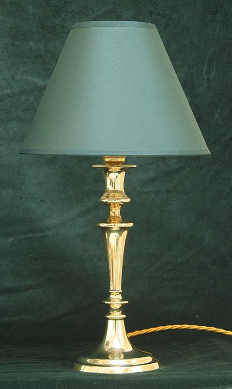 fig 2. SUPERB PAIR OF WILLIAM IV SOLID BRASS TABLE OR DESK LAMPS C1830 