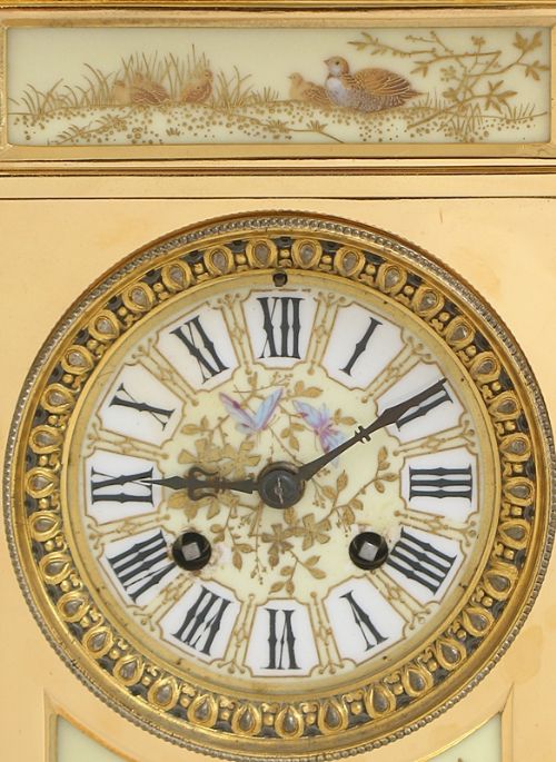 fig 4. RARE MUSEUM QUALITY GILT ORMOLU (GOLD PLATED BRONZE) MANTEL CLOCK BY ACHILLE BROCOT C1880