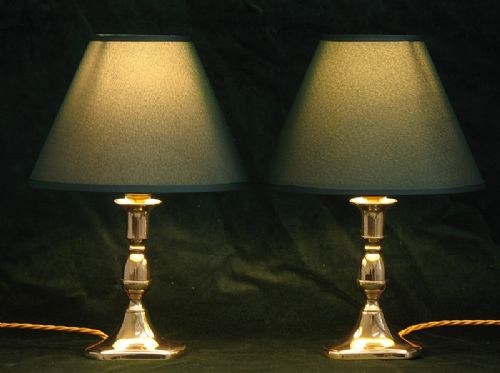 fig 3. BEAUTIFUL PAIR OF GENUINE GEORGIAN REGENCY DESK OR TABLE LAMPS C1820