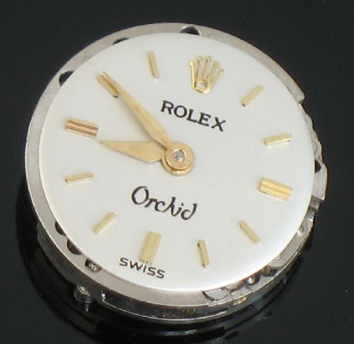 fig 9. STUNNING SOLID 18CT GOLD ROLEX ORCHID LADIES COCKTAIL WATCH