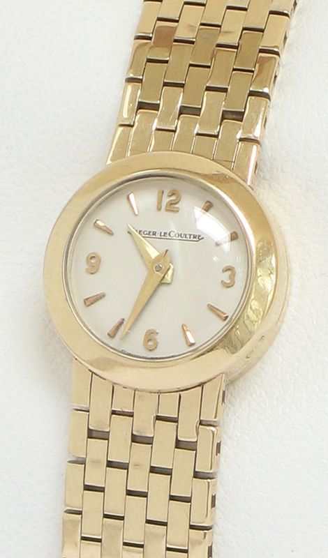 fig 2. STUNNING SOLID 9CT GOLD JAEGER-LECOUNTRE BACKWIND LADIES COCKTAIL WATCH