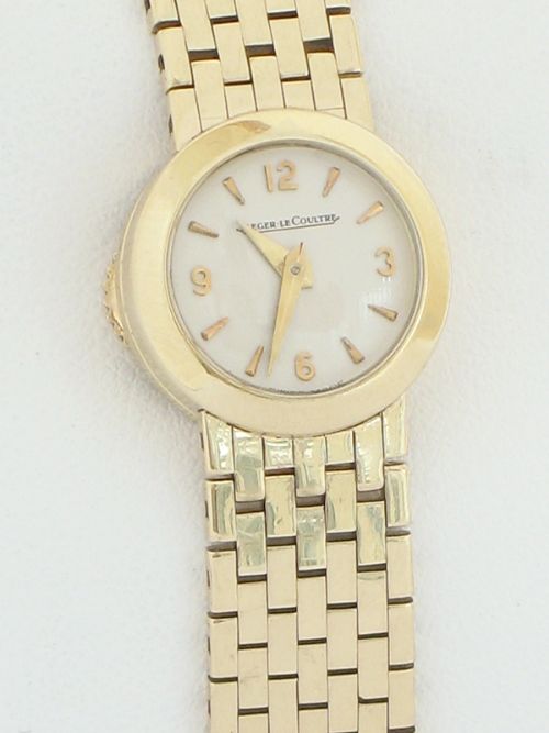 fig 6. STUNNING SOLID 9CT GOLD JAEGER-LECOUNTRE BACKWIND LADIES COCKTAIL WATCH