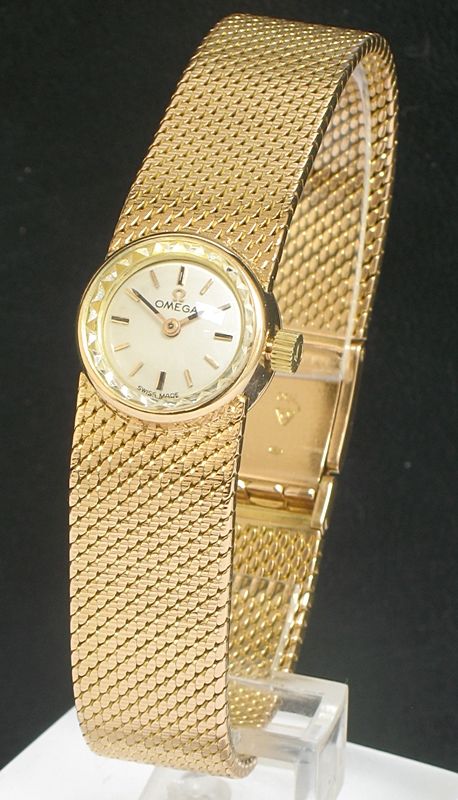 Stunning Heavy Solid 18ct Gold Omega Ladymatic Cocktail Watch C1960