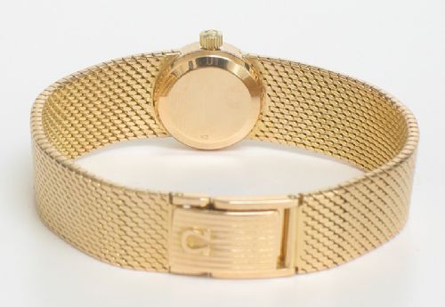 fig 6. STUNNING HEAVY SOLID 18CT GOLD OMEGA LADYMATIC COCKTAIL WATCH C1960