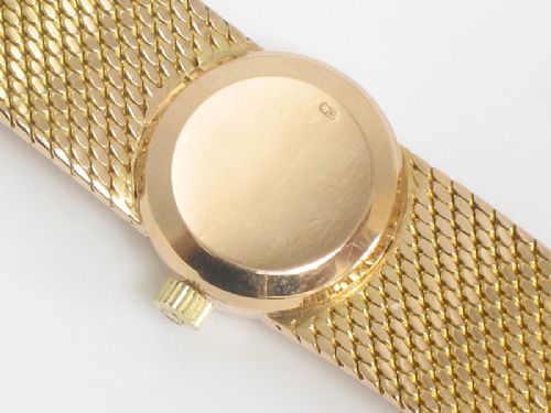 fig 7. STUNNING HEAVY SOLID 18CT GOLD OMEGA LADYMATIC COCKTAIL WATCH C1960