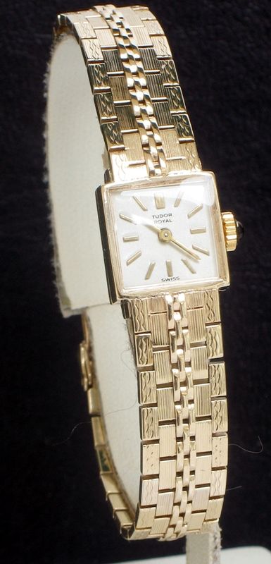 fig 1. BEAUTIFUL SOLID 9CT GOLD ROLEX TUDOR ROYAL LADIES COCKTAIL WATCH C1959