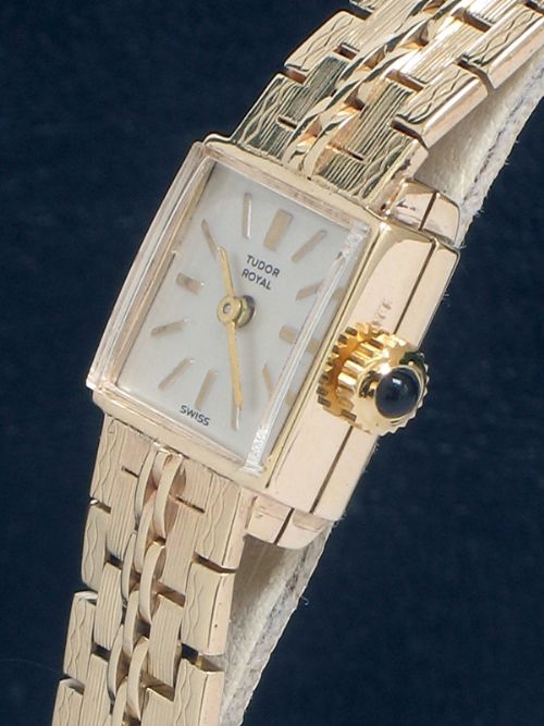 fig 2. BEAUTIFUL SOLID 9CT GOLD ROLEX TUDOR ROYAL LADIES COCKTAIL WATCH C1959