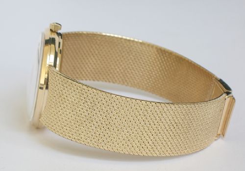fig 5. SUPERB RARE SOLID 9CT GOLD OMEGA AUTOMATIC MENS WATCH WITH BOXES AND PAPERS