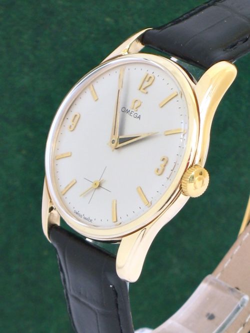 fig 4. STUNNING SOLID 9CT GOLD OMEGA CALIBRE 267 MENS WATCH