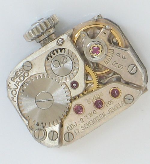 fig 6. DIVINE MOVADO ART DECO PLATINUM AND DIAMOND LADIES COCKTAIL WATCH C1930