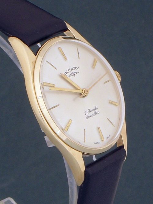 fig 5. MINT CONDITION SOLID 9CT GOLD ROTARY MENS WATCH WITH ORIGINAL BOX
