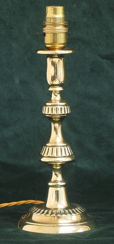 fig 2. BEAUTIFUL PAIR OF SOLID BRASS DESK OR TABLE LAMPS C1880