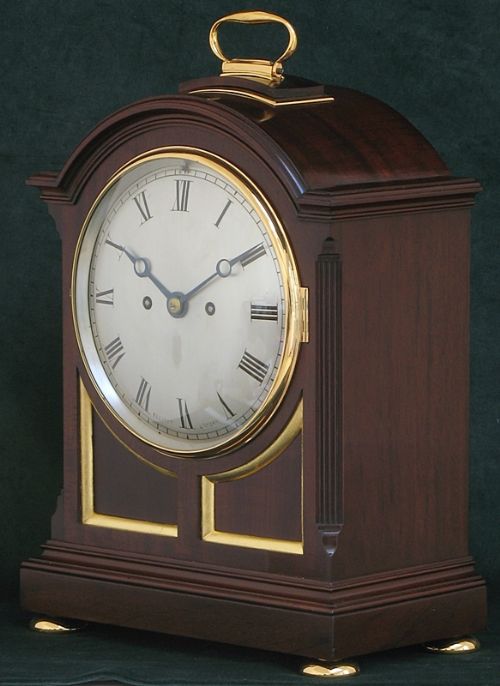 fig 2. MAGNIFICENT TWIN FUSEE VICTORIAN MAHOGANY BRACKET CLOCK BY J.J.ELLIOTT LONDON C1890