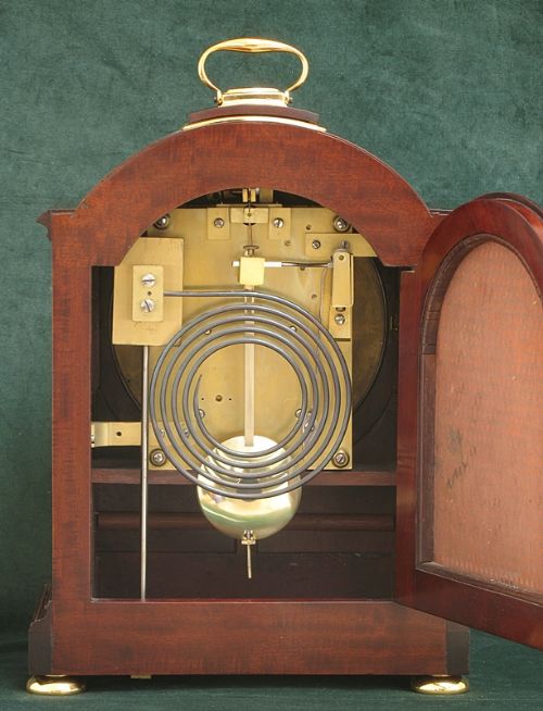 fig 4. MAGNIFICENT TWIN FUSEE VICTORIAN MAHOGANY BRACKET CLOCK BY J.J.ELLIOTT LONDON C1890