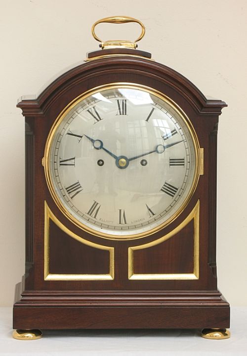 fig 5. MAGNIFICENT TWIN FUSEE VICTORIAN MAHOGANY BRACKET CLOCK BY J.J.ELLIOTT LONDON C1890