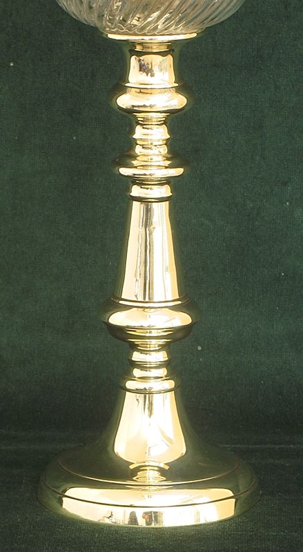 fig 2. BEAUTIFUL VICTORIAN FRENCH ART NOUVEAU SOLID BRASS PIANO OR PEG OIL LAMP C1880