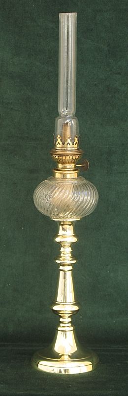 fig 3. BEAUTIFUL VICTORIAN FRENCH ART NOUVEAU SOLID BRASS PIANO OR PEG OIL LAMP C1880
