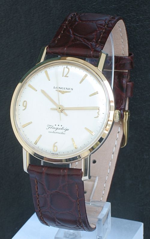 Stunning Solid 9ct Gold Longines Flagship Automatic Mens Watch C1960