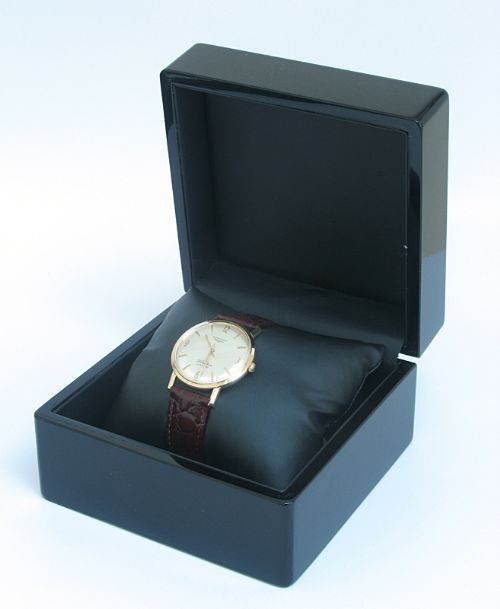 fig 9. STUNNING SOLID 9CT GOLD LONGINES FLAGSHIP AUTOMATIC MENS WATCH C1960