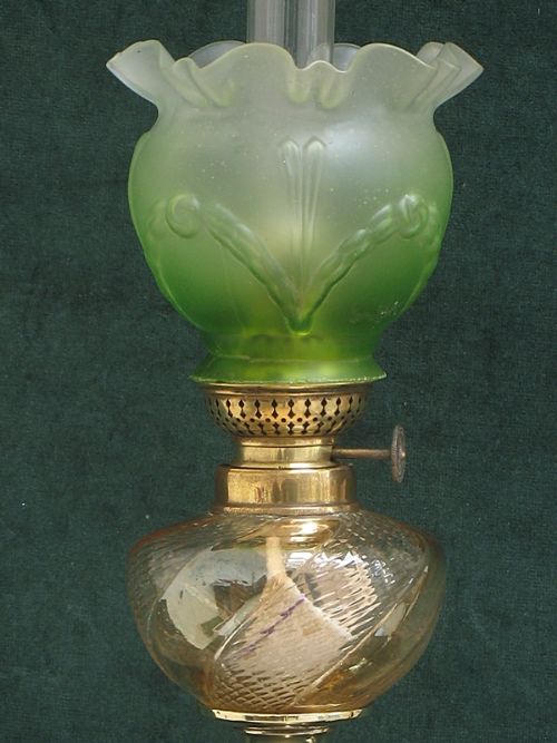fig 1. RARE PAIR OF VICTORIAN FRENCH ART NOUVEAU PIANO OR PEG OIL LAMPS C1880
