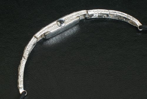 fig 10. BREATHTAKING ART DECO LONGINES PLATINUM AND DIAMOND ART DECO LADIES COCKTAIL WATCH C1930