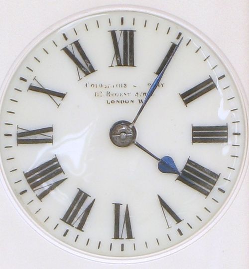 fig 6. EXCEPTIONAL LARGE VICTORIAN 18CT GOLD PLATED REPEATING OVAL CARRIAGE CLOCK C1890
