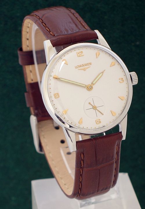 fig 1. STAINLESS STEEL LONGINES 30L MENS WATCH C1960