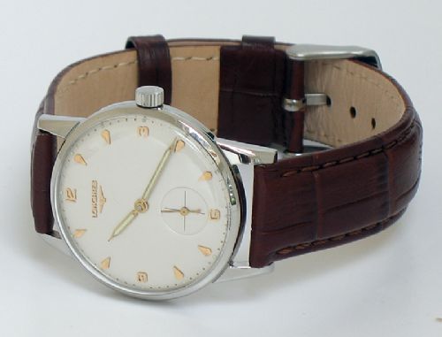 fig 2. STAINLESS STEEL LONGINES 30L MENS WATCH C1960