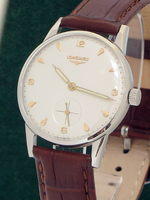 fig 5. STAINLESS STEEL LONGINES 30L MENS WATCH C1960