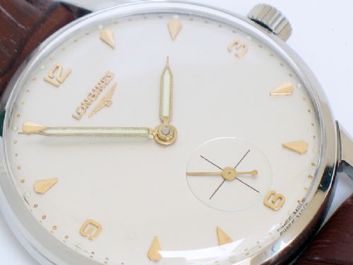 fig 7. STAINLESS STEEL LONGINES 30L MENS WATCH C1960