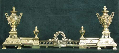 fig 2. STUNNING FRENCH EXPANDING SOLID BRASS FIRE FENDER WITH NAPOLEON AND JOSEPHINE C1860