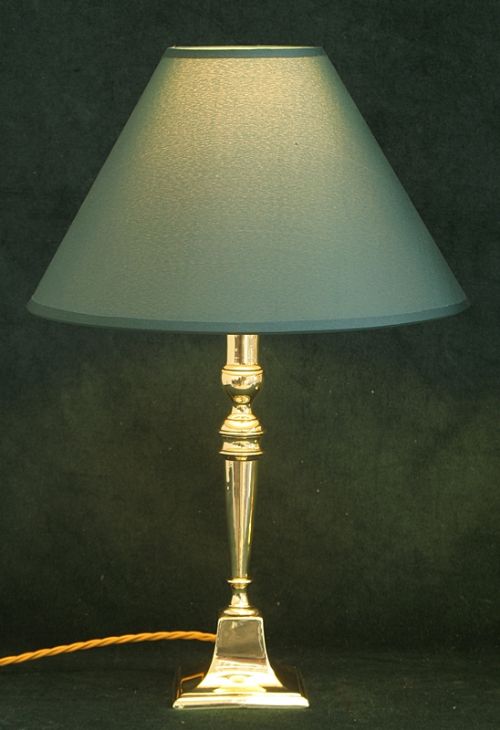 fig 2. BEAUTIFUL PAIR OF GENUINE GEORGIAN SOLID BRASS TABLE OR DESK LAMPS C1820