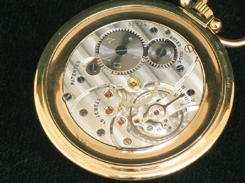 fig 9. RARE MINT CONDITION SOLID 9CT GOLD GENUINE CYMA TAVANNES SLIMLINE ART DECO POCKET WATCH C1939
