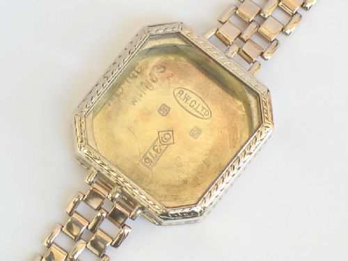 fig 9. STUNNING RARE SOLID 9CT GOLD LADIES ROLEX ART DECO COCKTAIL WATCH C1923
