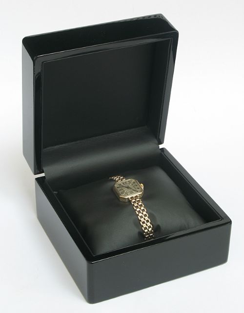 fig 10. STUNNING RARE SOLID 9CT GOLD LADIES ROLEX ART DECO COCKTAIL WATCH C1923