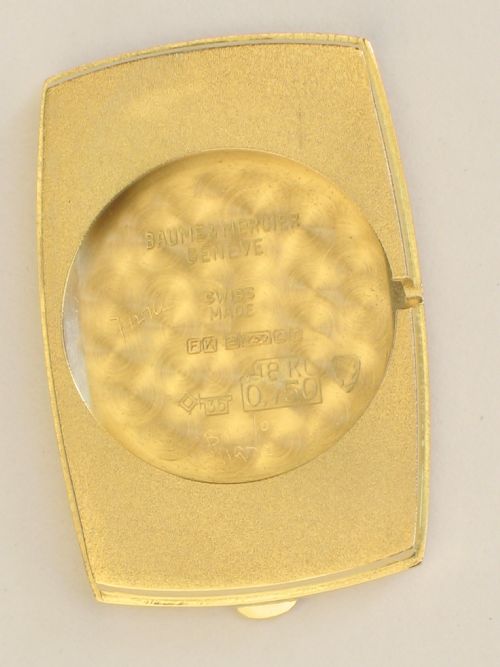 fig 7. SUPERB SOLID 18CT GOLD BAUME AND MERCIER MENS OR LADIES WATCH