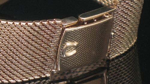 fig 6. SOLID 9CT GOLD OMEGA AUTOMATIC MENS WATCH WITH BOX