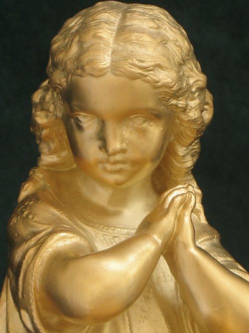 fig 4. BEAUTIFUL FRENCH GILT AND ALABASTER FIGURAL CLOCK BY JAPY FRERES AND MOUREY C1860