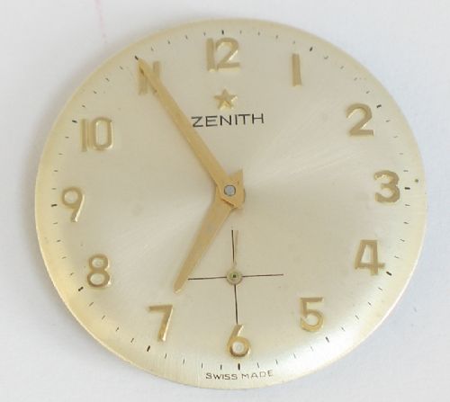 fig 3. SOLID 9CT GOLD ZENITH MENS WATCH