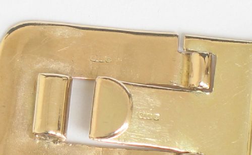 fig 2. BEAUTIFUL HEAVY SOLID 9CT GOLD MENS WATCH BRACELET OR STRAP
