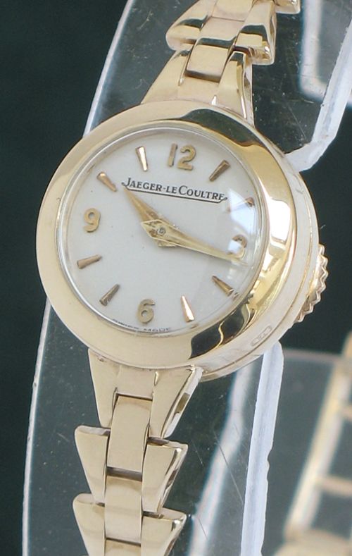 fig 2. LOVELY SOLID 9CT GOLD JEAGER-LECOULTRE BACKWIND LADIES COCKTAIL WATCH