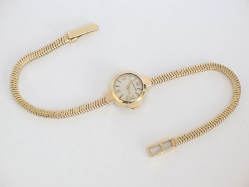 fig 7. GEORGOUS SOLID 9CT GOLD JAEGER LECOULTRE BACKWIND LADIES COCKTAIL WATCH