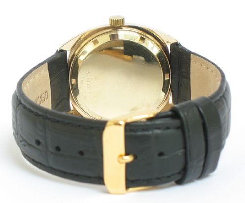 fig 7. STUNNING HEAVY SOLID 9CT GOLD MENS AUTOMATIC WATCH BY GARRARD THE CROWN JEWELLERS