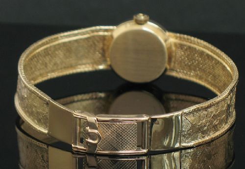 fig 4. BEAUTIFUL SOLID 9CT GOLD OMEGA LADIES COCKTAIL WATCH