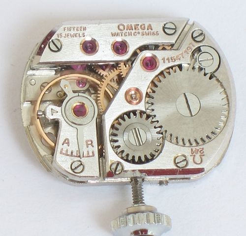fig 9. BEAUTIFUL OMEGA PLATINUM AND DIAMOND ART DECO LADIES COCKTAIL WATCH C1947