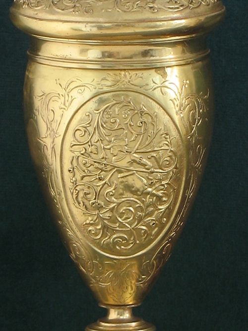 fig 3. BEAUTIFUL PAIR OF VICTORIAN FRENCH GILT ORMOLU DESK OR TABLE LAMPS BY BROCOT C1880