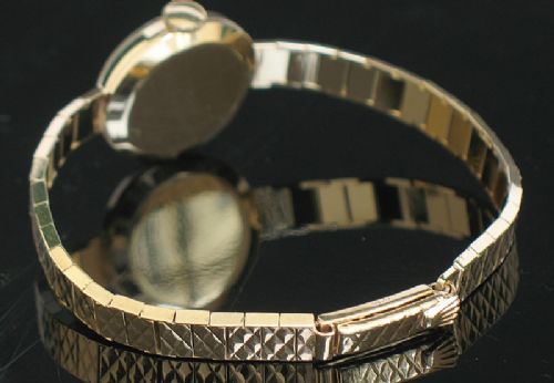 fig 4. EXQUISITE SOLID 9CT GOLD ROLEX TUDOR ROYAL LADIES COCKTAIL WATCH